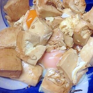 新玉ねぎと卵入り！豆腐の煮物